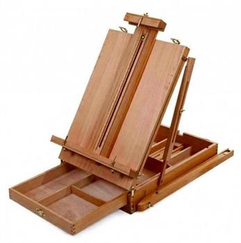 CAVALLETTO PITTURA IN LEGNO CON COLORI
