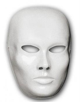MASCHERA VISO MEDIO BIANCO DA PITTURARE