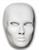 MASCHERA VISO MEDIO BIANCO DA PITTURARE