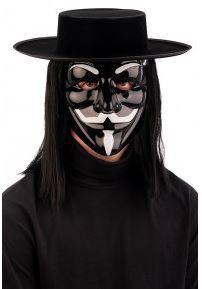 MASCHERA VENDICATORE NERA IN PLASTICA