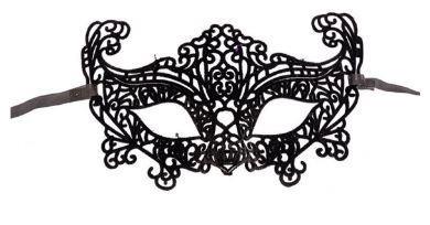 MASCHERA IN PLASTICA  CON VELLUTO