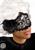 MASCHERA SCACCHI  C/PIZZO NERO