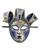 MASCHERA JOLLY CON CAMPANELLI BLU