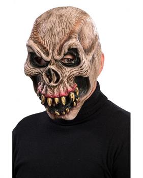 MASCHERA SCHELETRO CON DENTONI IN LATTIC
