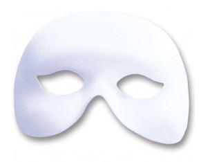 MASCHERA FARFALLA BIANCA IN TESSUTO