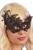 MASCHERA NERA IN TESSUTO MACRAME'