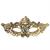 MASCHERA ORO IN TESSUTO MACRAME'