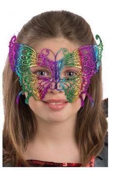 MASCHERA FARFALLA MULTICOLOR TESSUTO