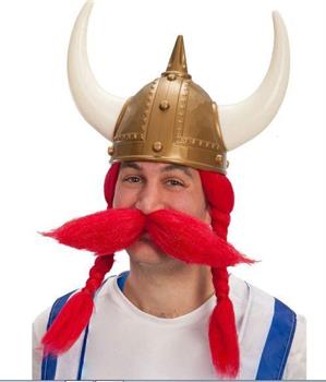 PARRUCCA VIKINGO ROSSA