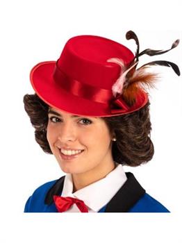 PARRUCCA MARY POPPINS CON CAPPELLO