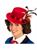 PARRUCCA MARY POPPINS CON CAPPELLO