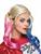 PARRUCCA CON CODINI ROSA E AZZURRI