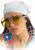 OCCHIALI HIPPIE CON ORECCHINI