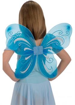 ALI FARFALLA BLU CON GLITTER