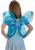 ALI FARFALLA BLU CON GLITTER