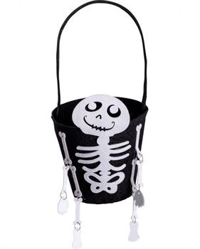 BORSA SECCHIELLO CON SCHELETRO