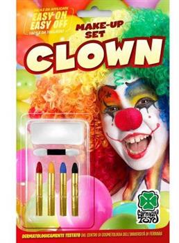 FONDOTINTA CON 4 MATITE CLOWN