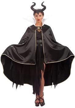 MANTELLO GRIMILDE IN RASO NERO