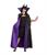 MANTELLO MALEFICA RASO VIOLA E NERO