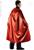 MANTELLO ROSSO TAFFETA 135 CM