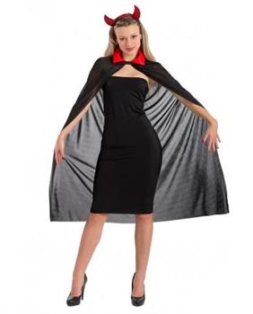 MANTELLO NERO CON COLLO TG ADULTO