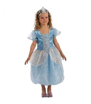 COSTUME PRINCIPESSA AZZURRA 4/5 ANNI