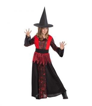 COSTUME STREGA CON RAGNATELE 8/9 ANNI