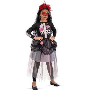 COSTUME SPOSA SCHELETRO 12/13 ANNI