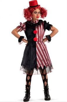 COSTUME CLOWN HORROR RAGAZZA 12/13 ANNI