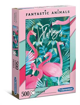 500 PZ FANTASTIC ANIMALS 2 FLAMINGOS