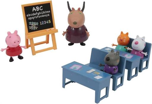 PEPPA PIG LA CLASSE CON 5 PERSONAGGI