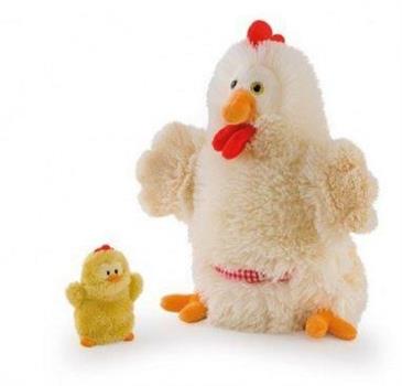 MARIONETTA GALLINA CON CUCCIOLO