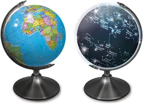 MAPPAMONDO LUMINOSO CON COSTELLAZIONI