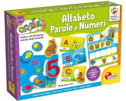 CAROTINA ALFABETO PAROLE E NUMERI