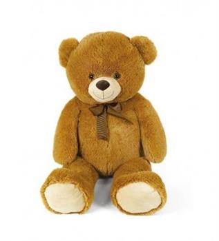 ORSO MARRONE CON FIOCCO 80 CM