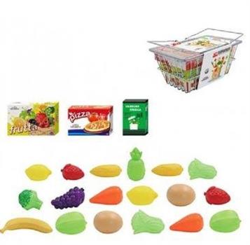 SET SHOPPING CESTINO IN METALLO + CIBO