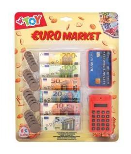 SET BANCONOTE MONETE E CALCOLATRICE