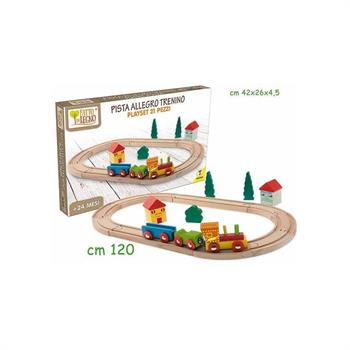 PISTA IN LEGNO ALLEGRO TRENINO
