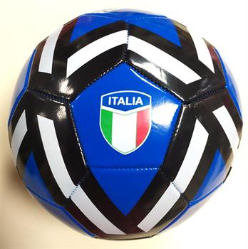 PALLONE CALCIO IN PVC BLU E NERO