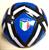 PALLONE CALCIO IN PVC BLU E NERO