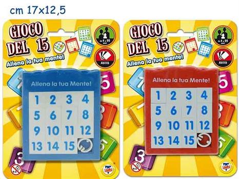 GIOCO DEL 15 - COLORI ASSORTITI