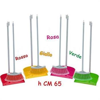 SET SCOPA + PALETTA COLORI ASSORTITI