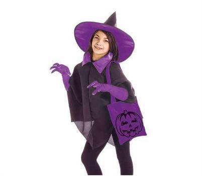 KIT TRAVESTIMENTO STREGA VIOLA 5-10 ANNI