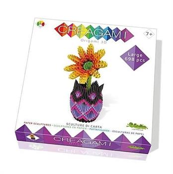 CREAGAMI ORIGAMI 3D VASO CON FIORE