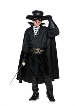 COSTUME CAVALIERE NERO TG 3/4 ANNI