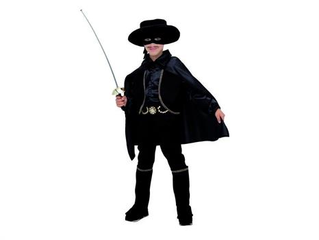 COSTUME CAVALIERE NERO 7/8 ANNI