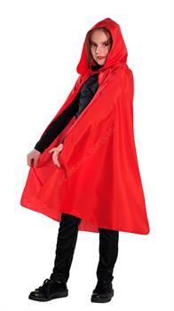 MANTELLO CON CAPPUCCIO ROSSO BAMBINO