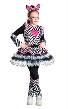 COSTUME MISS ZEBRA 7/8 ANNI