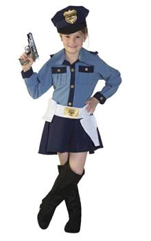 COSTUME POLICE GIRL 5/6 ANNI