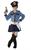 COSTUME POLICE GIRL 5/6 ANNI